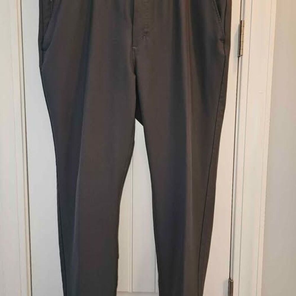 Marc New York Mens Performance Stretch Pants 40x29 Charcoal Grey Golf Commuter